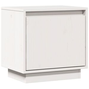 vidaXL Bedside Cabinet White 40x30x40 cm Solid Wood Pine