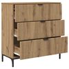 vidaXL Sideboard Artisan oak 79.5 x 33 x 82 cm Engineered wood
