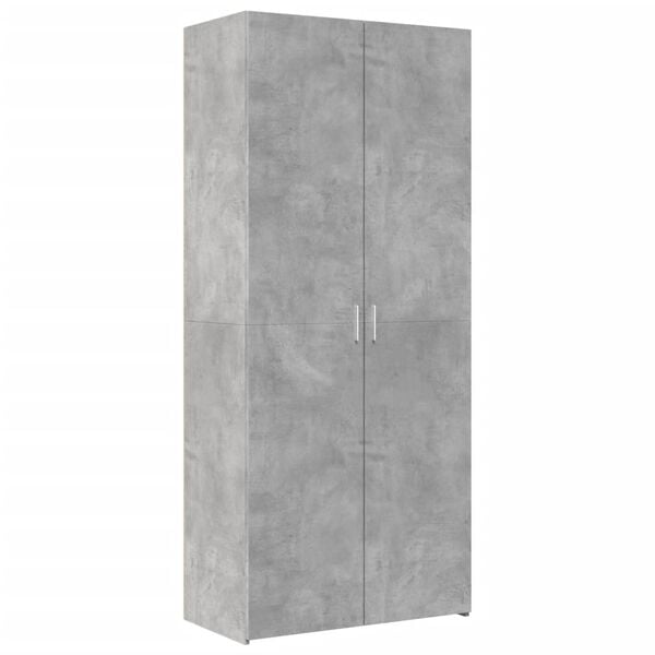 vidaXL Highboard Concrete Grey 80x42.5x185 cm Engineered Wood