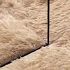 vidaXL Shaggy Rug High Pile NAVARRA Beige 120x120 cm Polyester