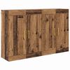 vidaXL Wall-mounted Cabinet 2 pcs Old Wood 69.5 x 34 x 90 cm