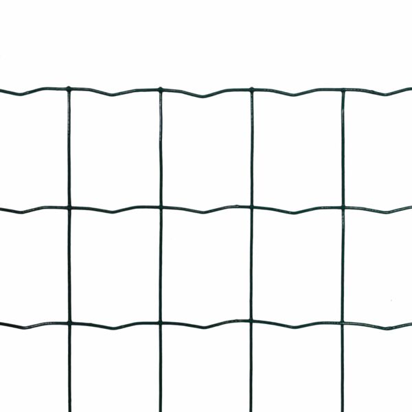 vidaXL Euro Fence Green 1000 x 180 cm PVC-coated iron