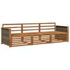 vidaXL Outdoor Sofa Set 3 pcs Natural Solid Acacia Wood