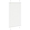 vidaXL Pleated Blind White 80x150 cm Fabric Width 79.4 cm Polyester
