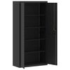 vidaXL File Cabinet Black 90x40x220 cm Steel