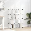 vidaXL Storage Cube Organiser with 12 Cubes Transparent PP