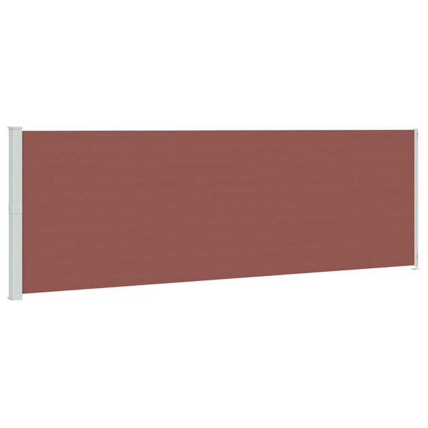 vidaXL Patio Retractable Side Awning 200x600 cm Brown