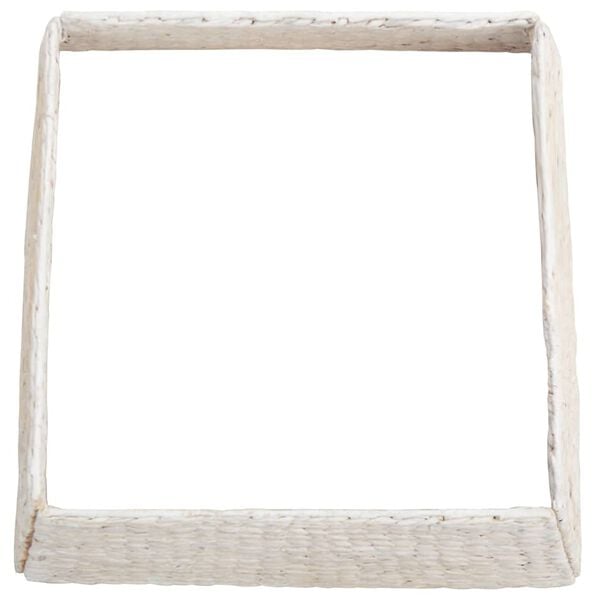 vidaXL Christmas Tree Collar White 70 x 70 x 28 cm Water Hyacinth