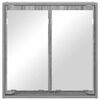 vidaXL Bathroom Mirror Cabinet with Shelf Grey Sonoma 60 x 20 x 60 cm