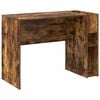 vidaXL Desk Smoked Oak Engineered Wood 109 x 50 x 78 cm