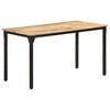 vidaXL Dining Table | Natural wood colour | Rough mango wood | Medium | Durable