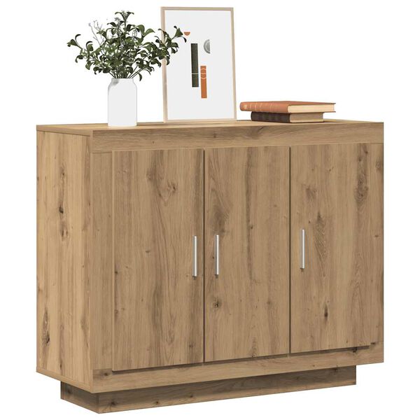 vidaXL Sideboard Artisan Oak 92x35x75 cm Engineered Wood
