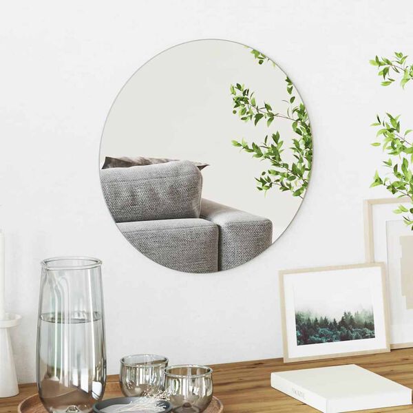 vidaXL Wall Mirror Round &Oslash; 40 cm Tempered Glass