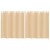 vidaXL Voile Curtains with Grommets 2 pcs Sand