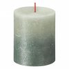 Bolsius Rustic Pillar Candles Sunset 4 pcs 80x68 mm Foggy Green and Oxide Blue