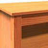 vidaXL Storage Bench Wax Brown 110 x 38 x 45.5 cm Solid Pine Wood