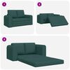 vidaXL Sofa Bed Dark green 148 x 71 x 83 cm Fabric