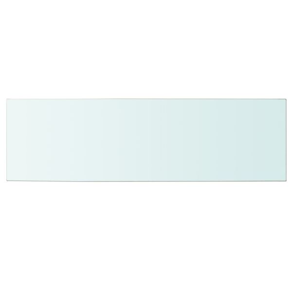 vidaXL Shelves 2 pcs Panel Glass Clear 100x30 cm