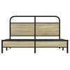 vidaXL Bed Frame without Mattress 160x200 cm Sonoma Oak Engineered Wood