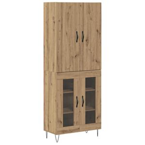 vidaXL Highboard 2 pcs Artisan Oak 69.5 x 34 x 180 cm Engineered Wood