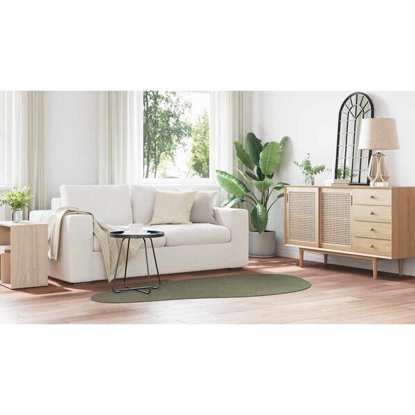 vidaXL Carpet Folding HUARTE Forest green 100 x 200 cm Polyester