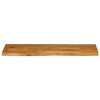 vidaXL Table Top 140x40x3.8 cm Live Edge Solid Wood Mango