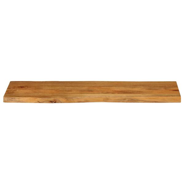 vidaXL Table Top 140x40x3.8 cm Live Edge Solid Wood Mango