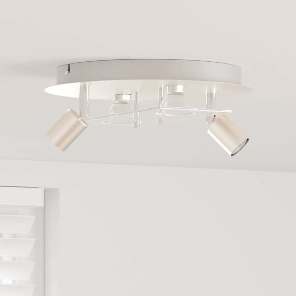 vidaXL Ceiling Spotlight Nickel 29 x 29 x 11 cm Steel and Glass