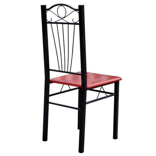 Dining Table and Chairs (Set of 6) Maroon