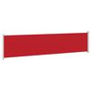 vidaXL Patio Retractable Side Awning 140x600 cm Red