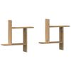 vidaXL Wall Shelves 2 pcs Artisian Oak 50x12x50 cm Engineered Wood