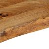 vidaXL Table Top Live Edge 120x40x2.5 cm Solid Wood Mango
