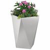 vidaXL Planter 2 pcs Silver 50 x 50 x 75 cm Stainless Steel