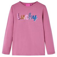 Kids' T-shirt with Long Sleeves Raspberry 92