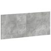 vidaXL Wall-Mounted Headboard HAARLEM Concrete Grey Engineered Wood