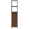 vidaXL Bathroom Cabinet with Shelves Brown Oak 36x35x165 cm