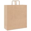 vidaXL Paper Bags 250 pcs with Handles Brown 45x17x48 cm
