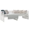 vidaXL Day Bed without Mattress White 80x200cm Solid Wood Pine