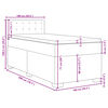 vidaXL Box Spring Bed with Mattress Light Grey 100x200 cm Velvet