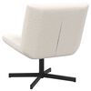 vidaXL Swivel Chair Cream 63 x 75 x 76 cm Sheepskin