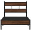 vidaXL Bed Frame without Mattress Brown Oak 90x190 cm Single Engineered Wood