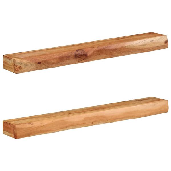 vidaXL Wall Shelves 2 pcs 100x17x8 cm Solid Wood Acacia