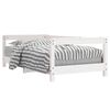 vidaXL Kids Bed Frame White 70x140 cm Solid Wood Pine