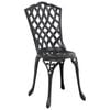 vidaXL Garden Dining Set 5 pcs Black Aluminium