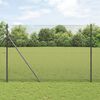 vidaXL Welded Wire Fence Grey 1.6 x 10 m