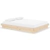 vidaXL Bed Frame without Mattress Solid Wood 140x190 cm
