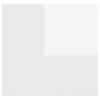 vidaXL Wall Shelf High Gloss White 102x30x29 cm Engineered Wood