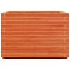 vidaXL Garden Planter Wax Brown 70x70x49.5 cm Solid Wood Pine