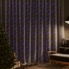 vidaXL LED Curtain Fairy Lights 3x3m 300 LED Blue 8 Function
