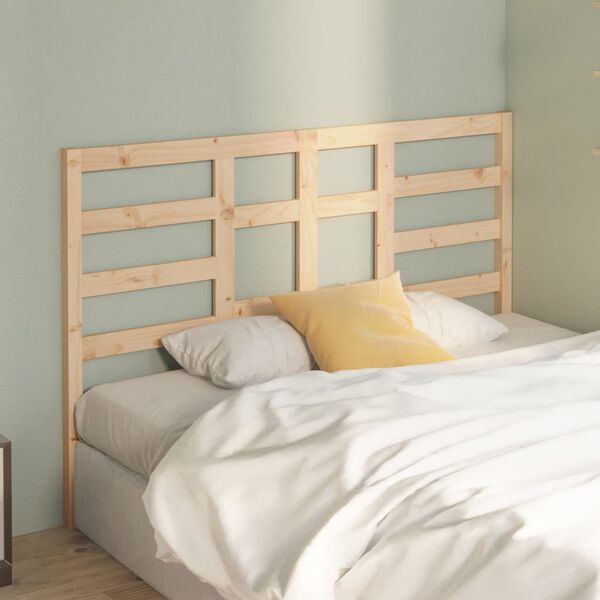 vidaXL Bed Headboard 146x4x104 cm Solid Wood Pine